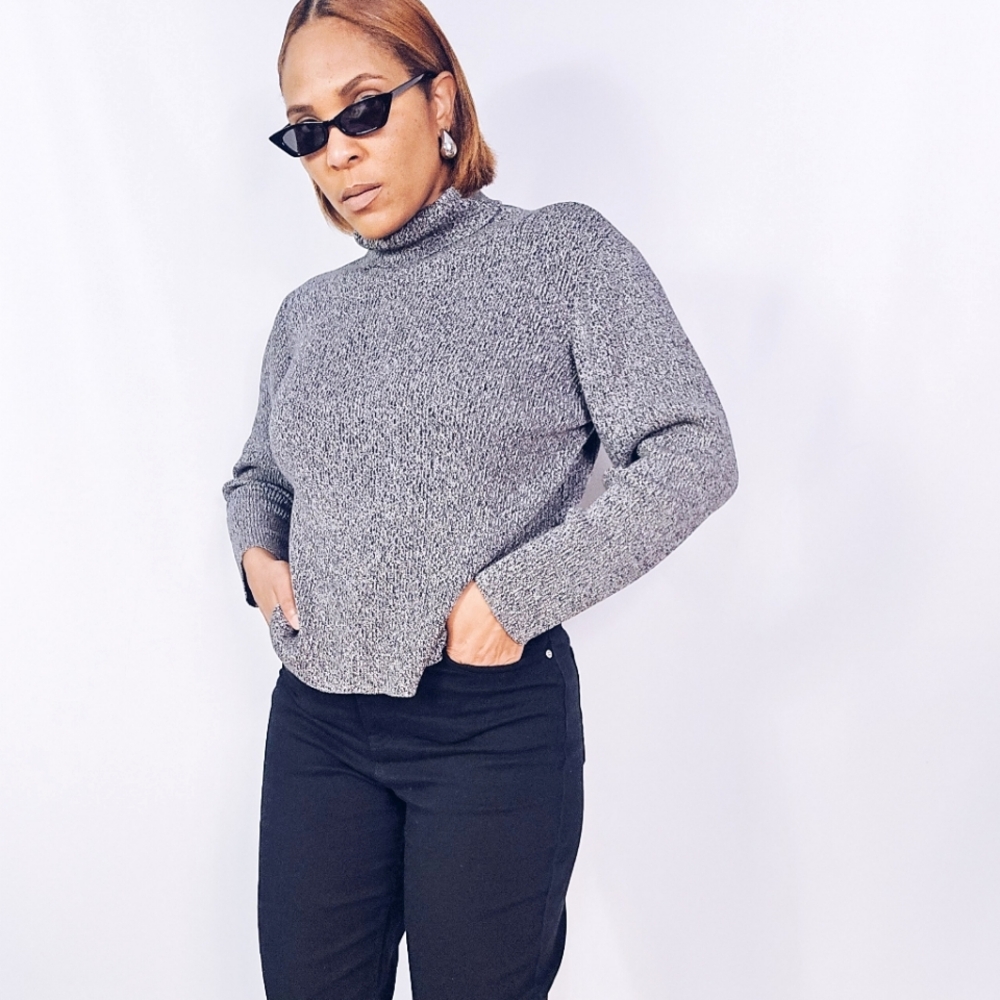 Liz Claiborne Knit Turtleneck Sweater - Picture 2 of 9